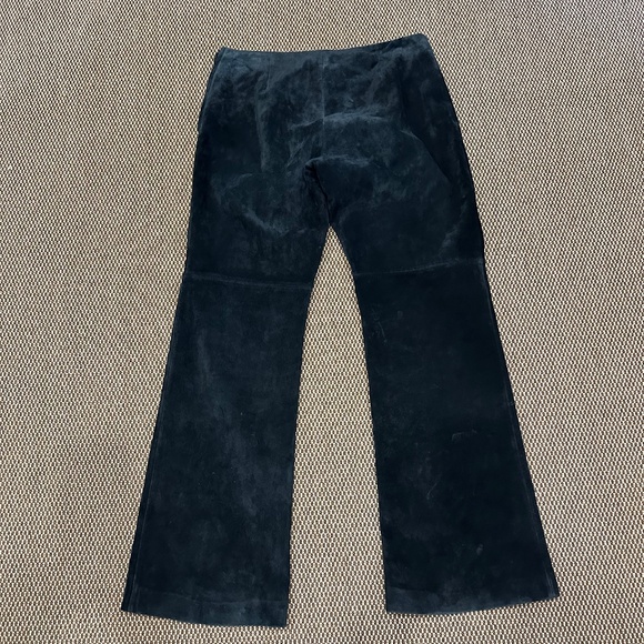 DANIER LEATHER LADIES BLACK SUEDE PANTS SIZE 6 - Picture 2 of 3